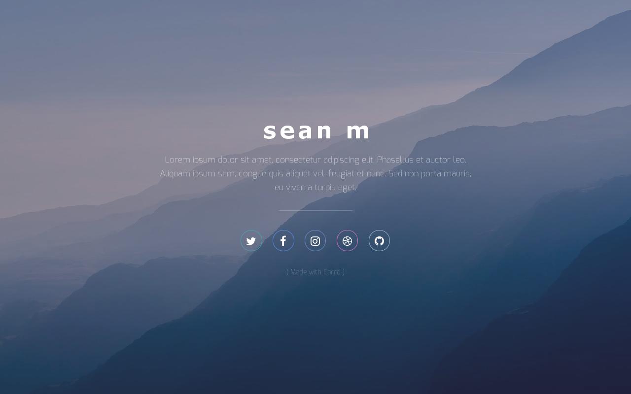 Carrd profile picture for @sean